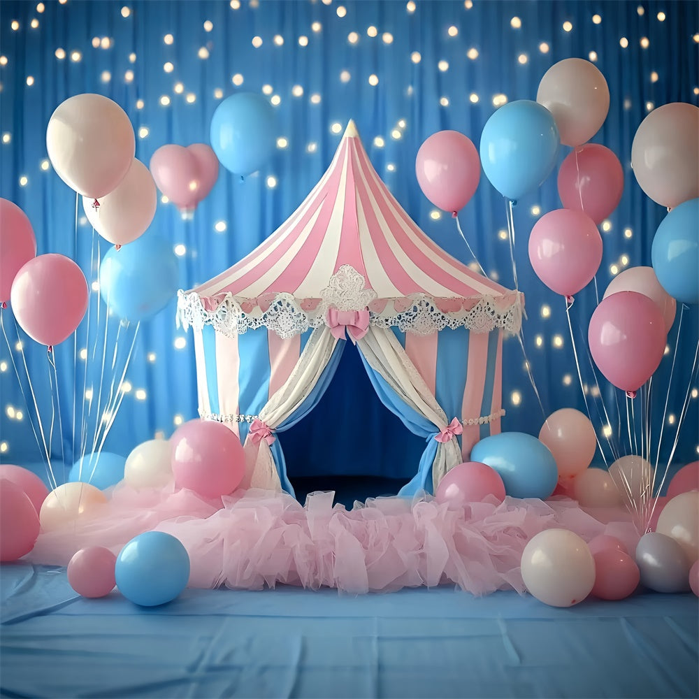 Toile de fond Carnaval Élégant Chapiteau Ballons GQ5-126