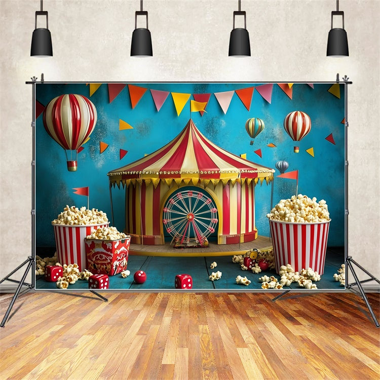Toile de fond Cirque Tente de Fête Popcorn GQ5-135