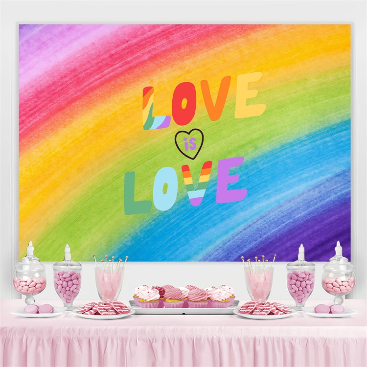 Toile de fond Photo Fierté Amour Aquarelle GQ5-232