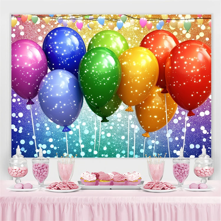 Toiles de fond Fierté Ballons Arc-en-Ciel Étincelants GQ5-233