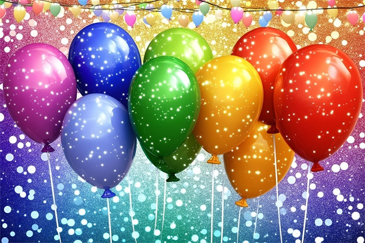 Toiles de fond Fierté Ballons Arc-en-Ciel Étincelants GQ5-233