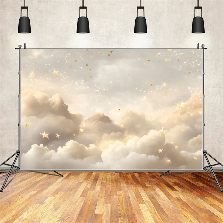 Toile de fond Étoile Dorée Nuages de Rêve GQ5-55