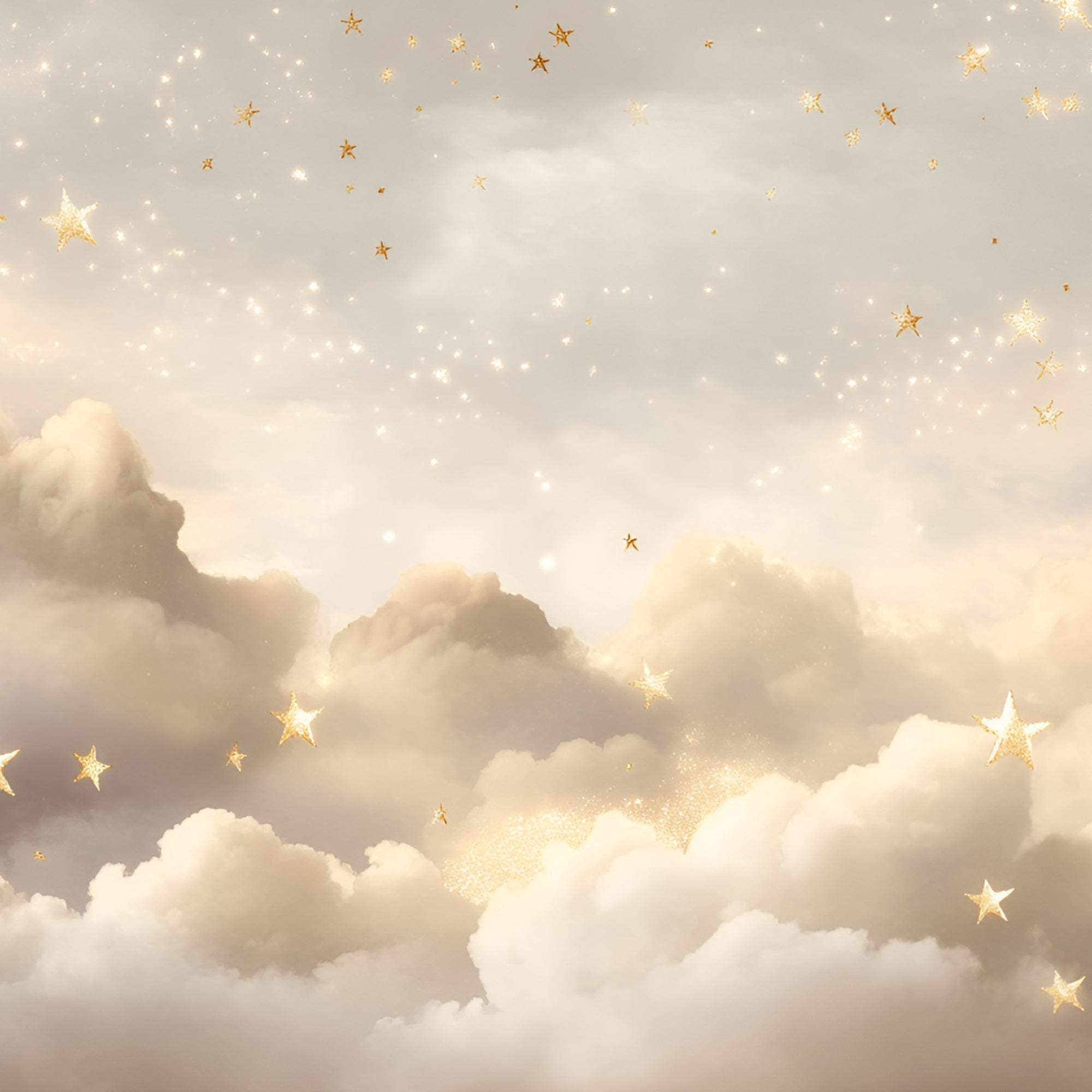 Toile de fond Étoile Dorée Nuages de Rêve GQ5-55