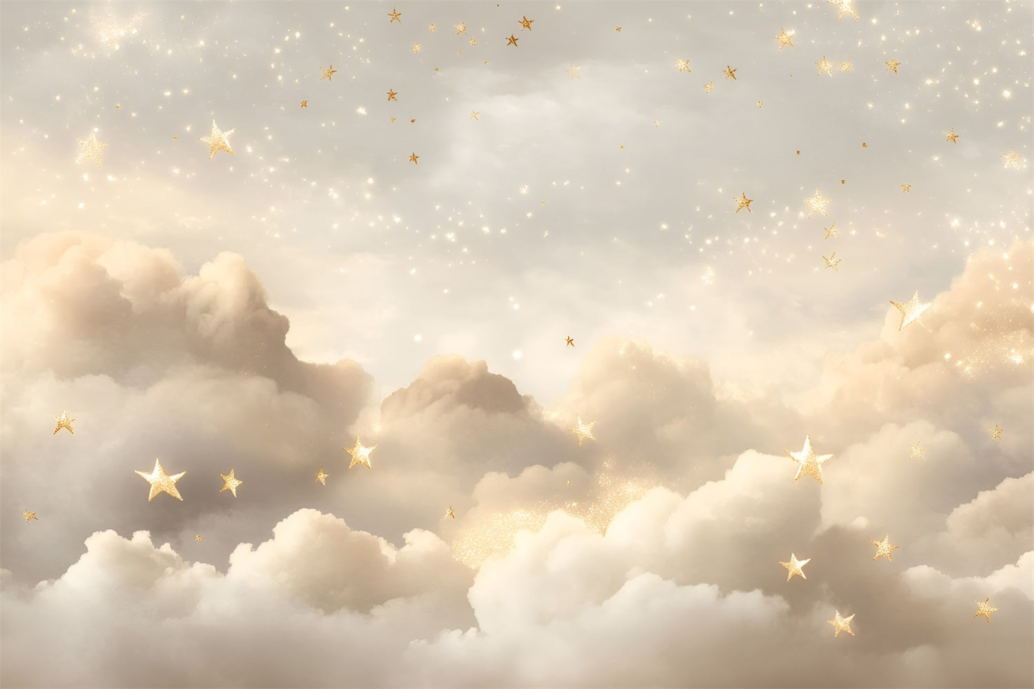 Toile de fond Étoile Dorée Nuages de Rêve GQ5-55