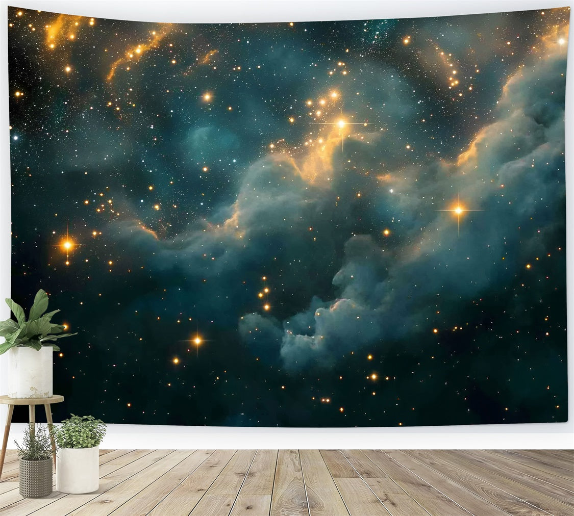 Toile de fond Ciel Galactique Étoilé Éclat Scintillant GQ5-67