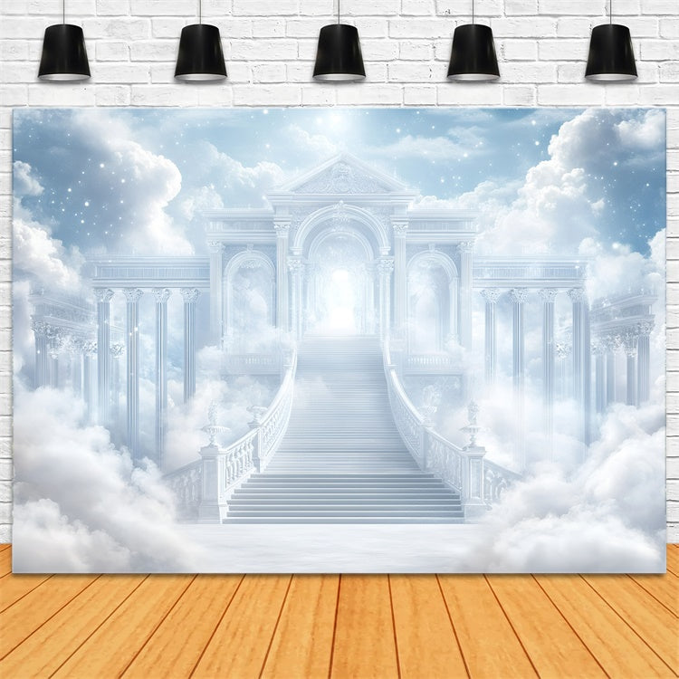 Toile de fond Ciel Nuageux Porte Céleste Rêve Nuage GQ57-112