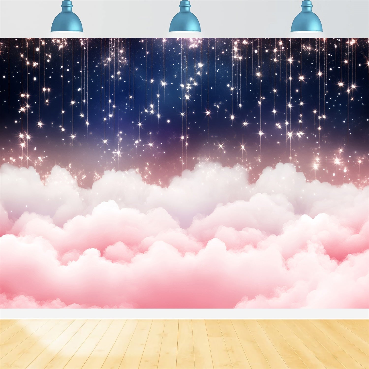 Toile de fond Photo Nuages Nuit Scintillante Nuage GQ57-117