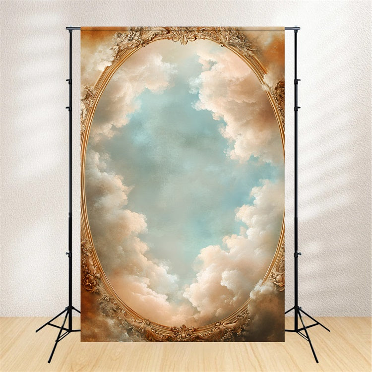 Toile de fond Photo Nuages Cadre Vintage Ciel GQ57-126