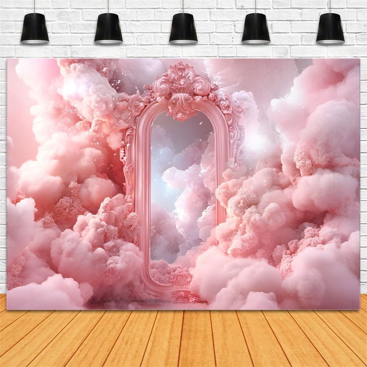 Toile de fond Nuages Fantaisie Miroir Baroque GQ57-128