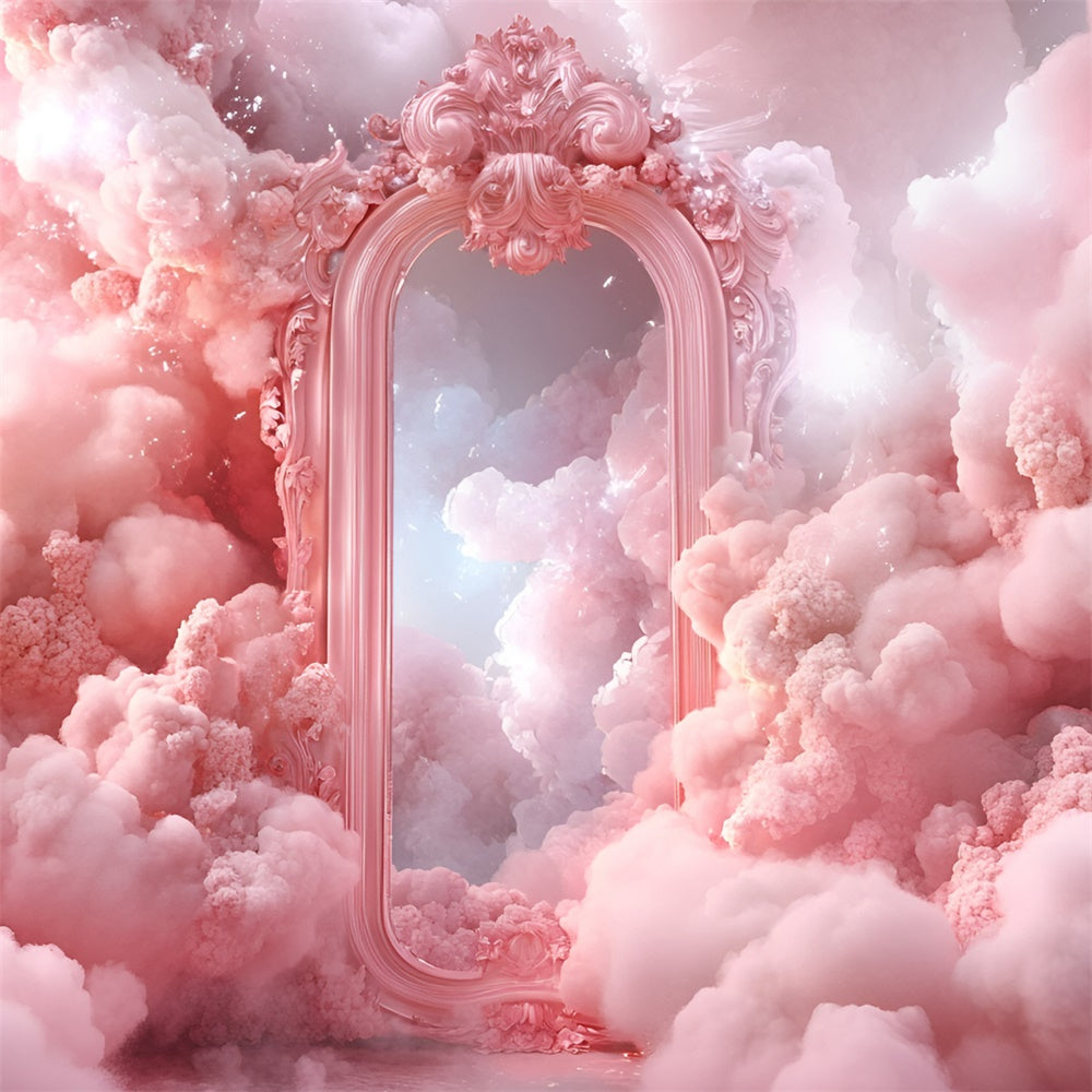 Toile de fond Nuages Fantaisie Miroir Baroque GQ57-128