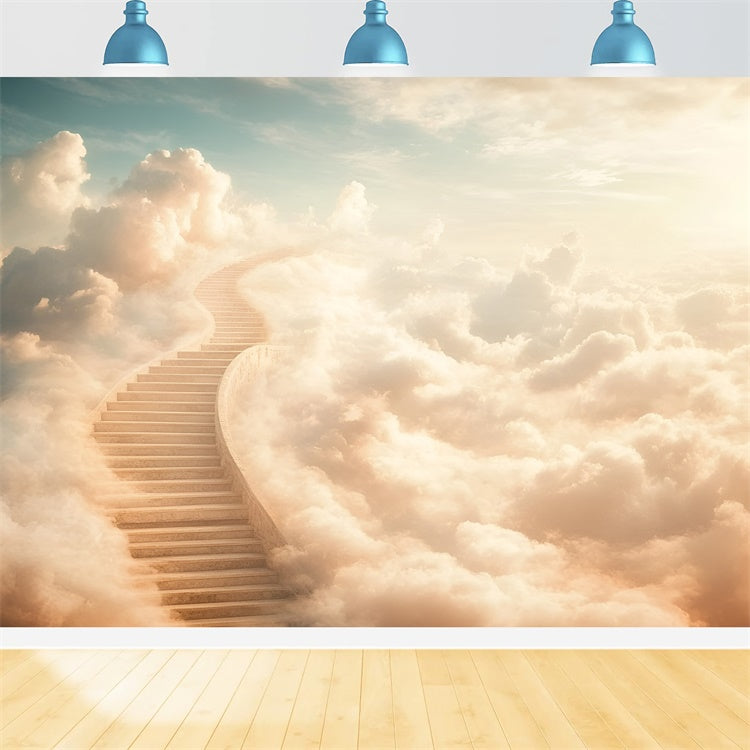 Toile de fond Photo Nuages Escalier Rêveur Nuage GQ57-131