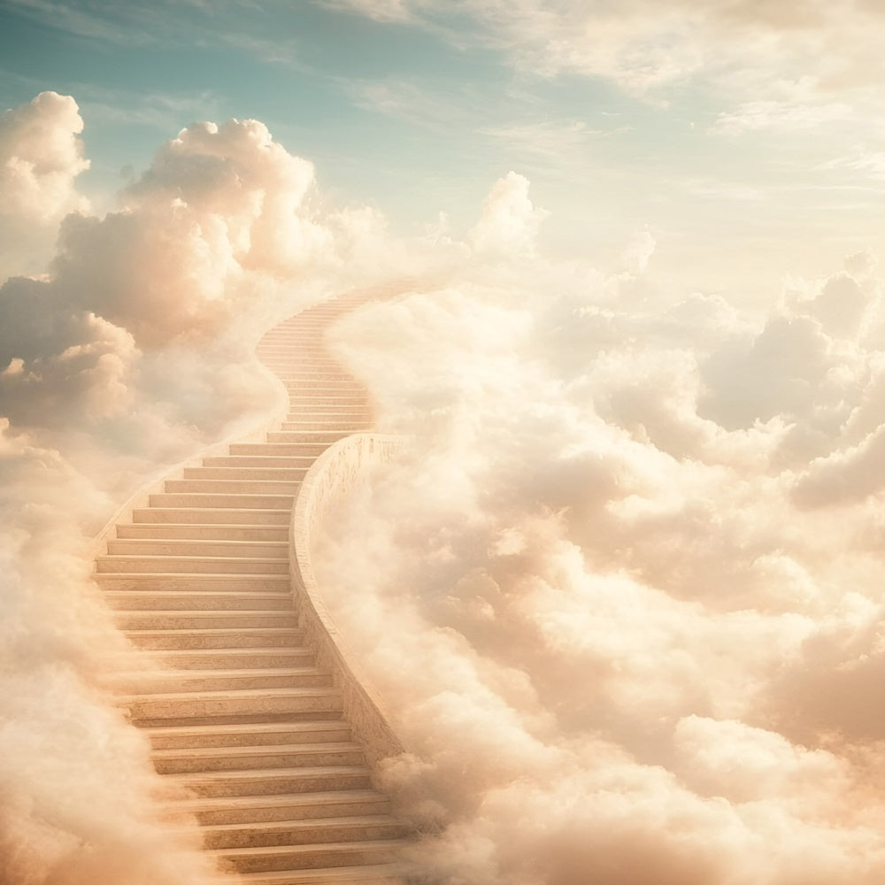 Toile de fond Photo Nuages Escalier Rêveur Nuage GQ57-131