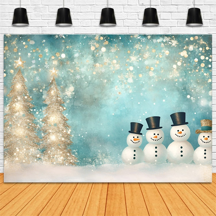 Toile de fond Hiver Parade Bonhomme de Neige GQ57-149