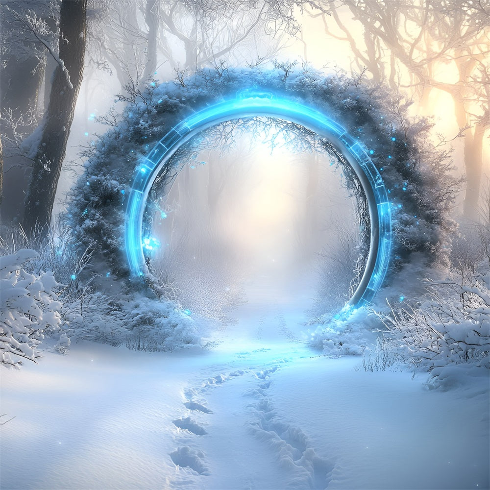 Toile de fond Hiver Arche Magique Lumineuse GQ57-153