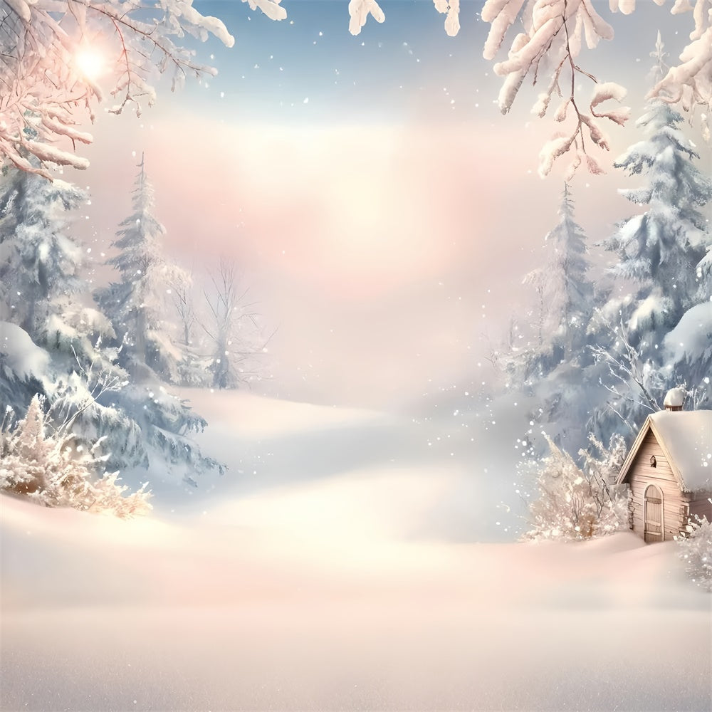 Toile de fond Hiver Matin Givré de Rêve GQ57-158