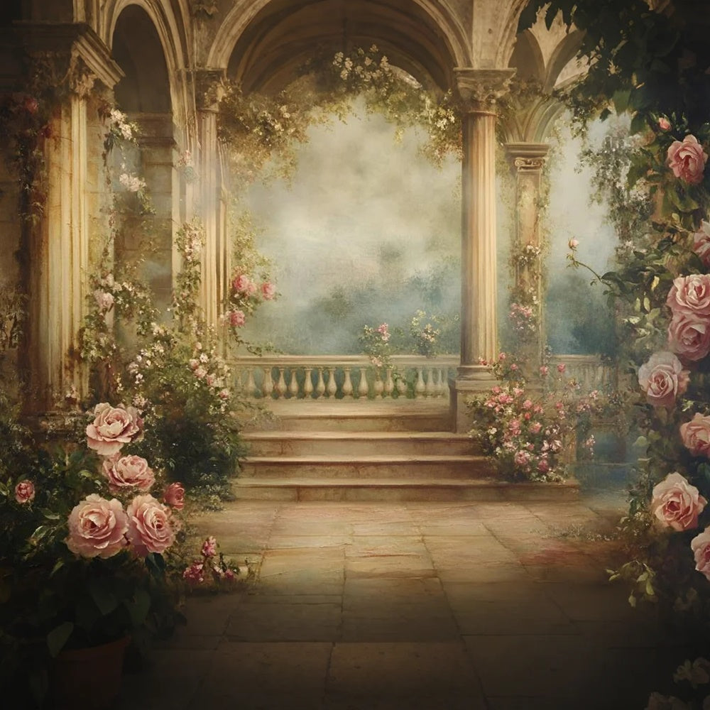 Toile de fond Photo Peinture Meilleure Photographie Couloir Jardin GQ57-199