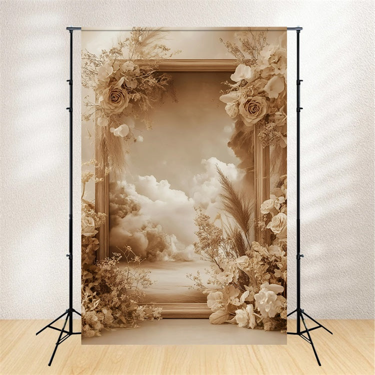 Toile de fond bohème Nuage Serein Floraison GQ57-218