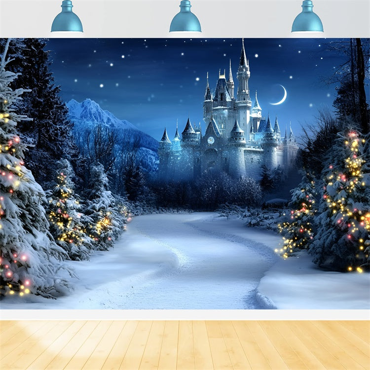Toile de fond Noël Palais de Noël Étoilé GQ57-24