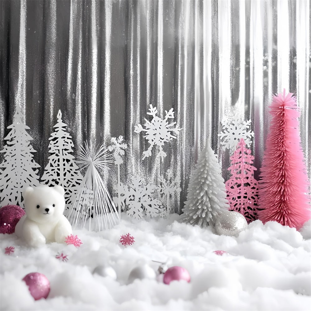 Toile de fond photo Noël Fantaisie Hivernale Brillante GQ57-36