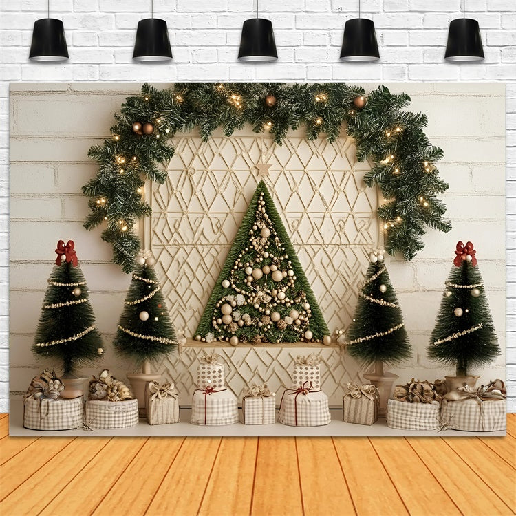 Toile de fond Noël Mur Minimaliste de Fêtes GQ57-5