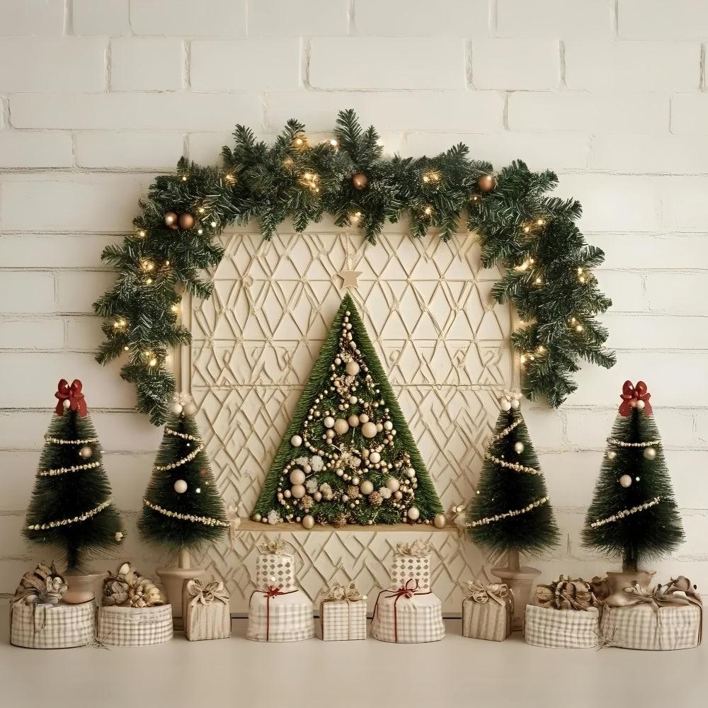 Toile de fond Noël Mur Minimaliste de Fêtes GQ57-5
