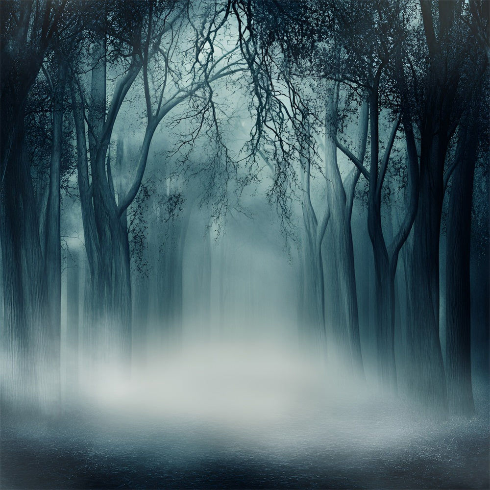 Toile de fond Forêt Sombre Bois Silence Étrange GQ57-84
