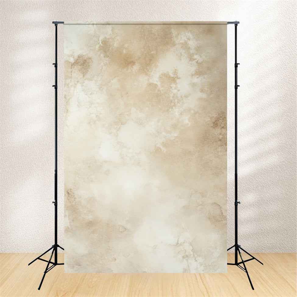 Fond Photo Portrait Texture Aquarelle Nuageuse Beige Douce GQ58-105