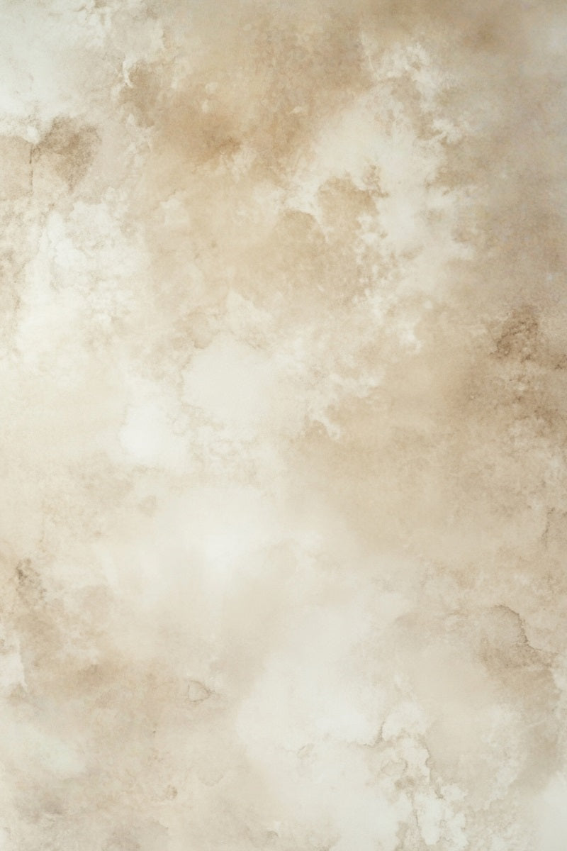 Fond Photo Portrait Texture Aquarelle Nuageuse Beige Douce GQ58-105