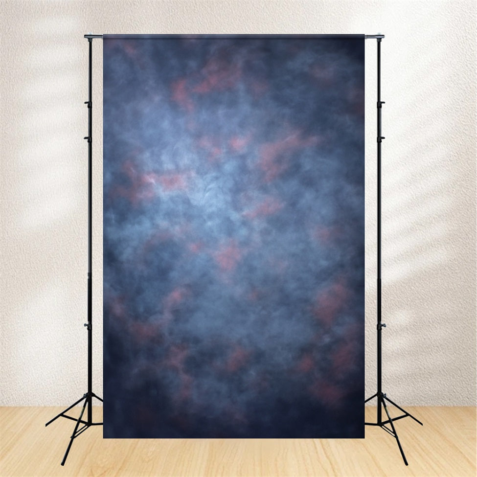 Fond Pour Photo Portrait Accents Roses Brume Bleue D'Humeur GQ58-107
