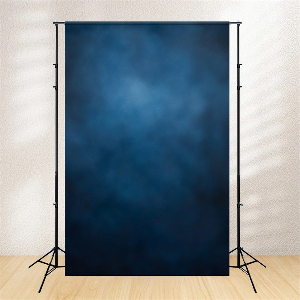 Fond de Photo Portrait Texture Brume Dégradée Bleue Profonde GQ58-110