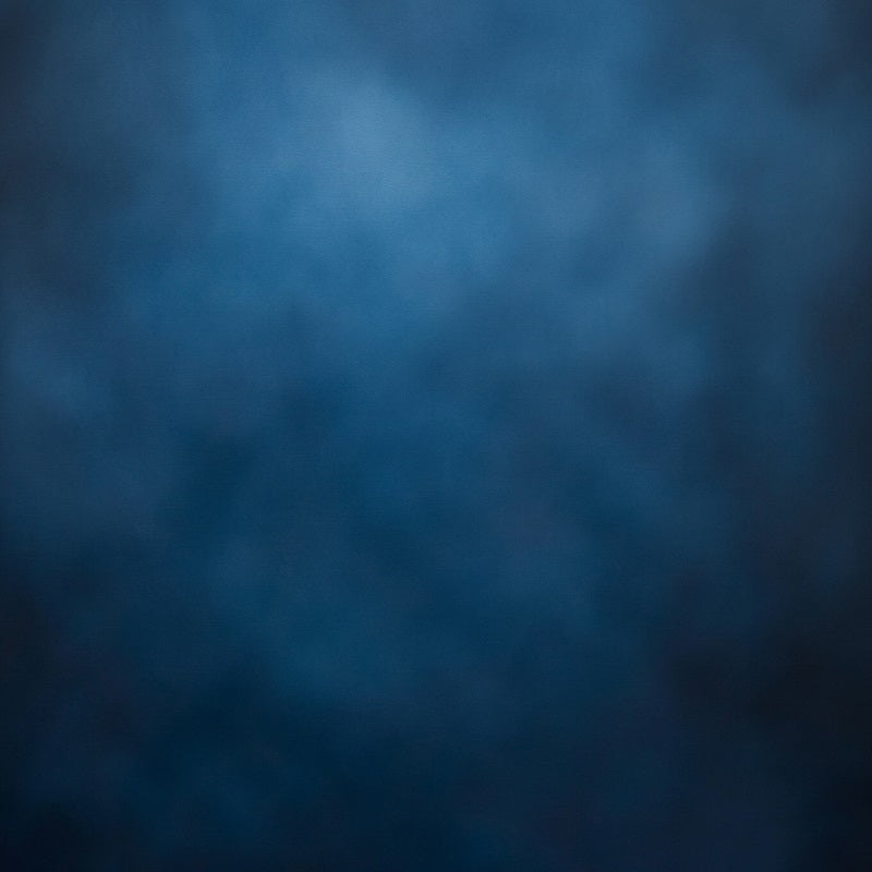 Fond de Photo Portrait Texture Brume Dégradée Bleue Profonde GQ58-110