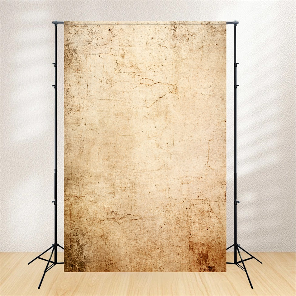 Fond de Photo Portrait Texture Mur Beige Vieilli Délabré GQ58-89