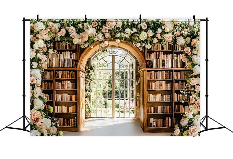 Toile de fond Retour à l’École Jardin Élégant de Livres GQ6-121