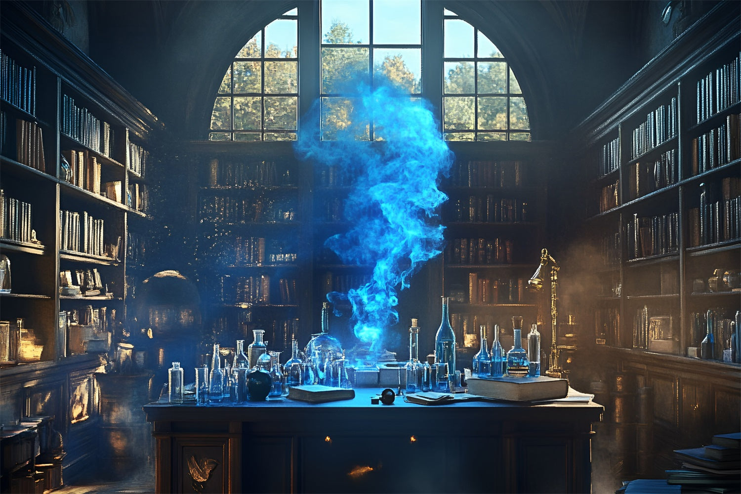 Toile de fond Chimie Laboratoire Scientifique Enchanté GQ6-125