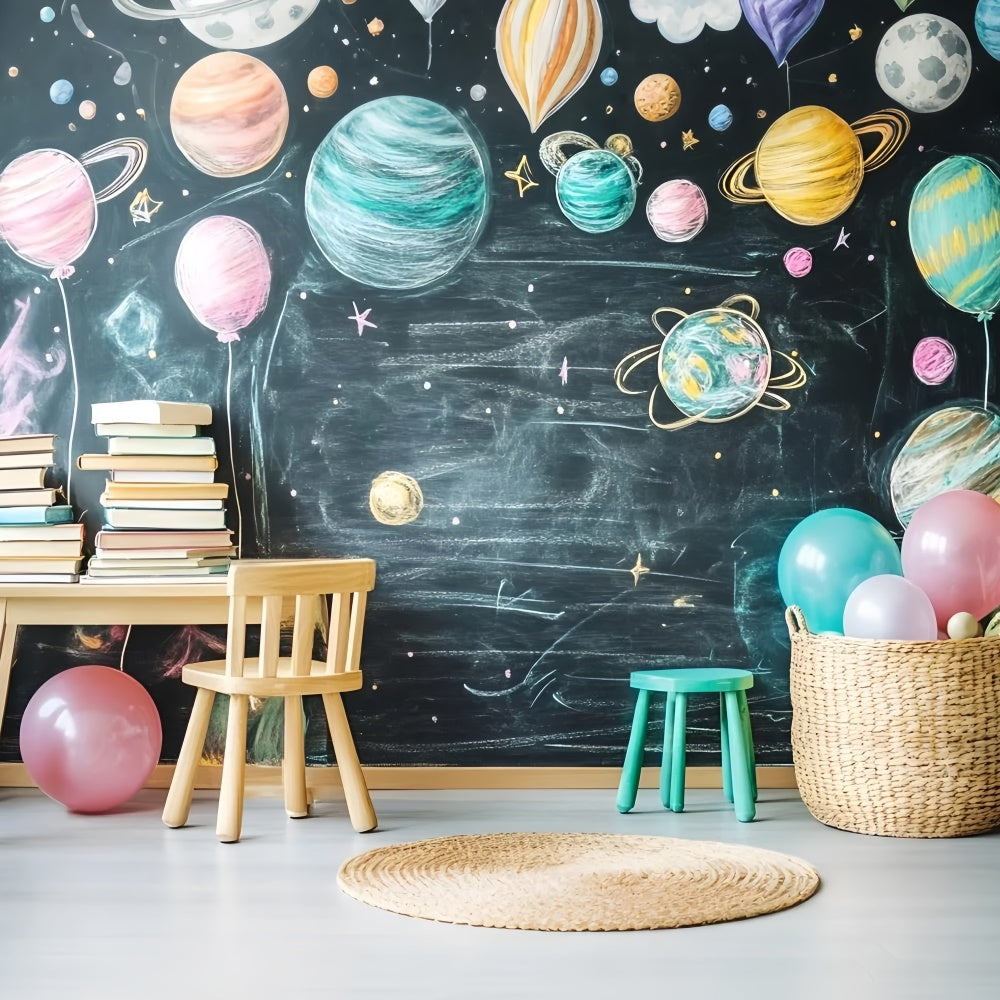 Toile de fond Tableau Étude Spatiale Amusante GQ6-153