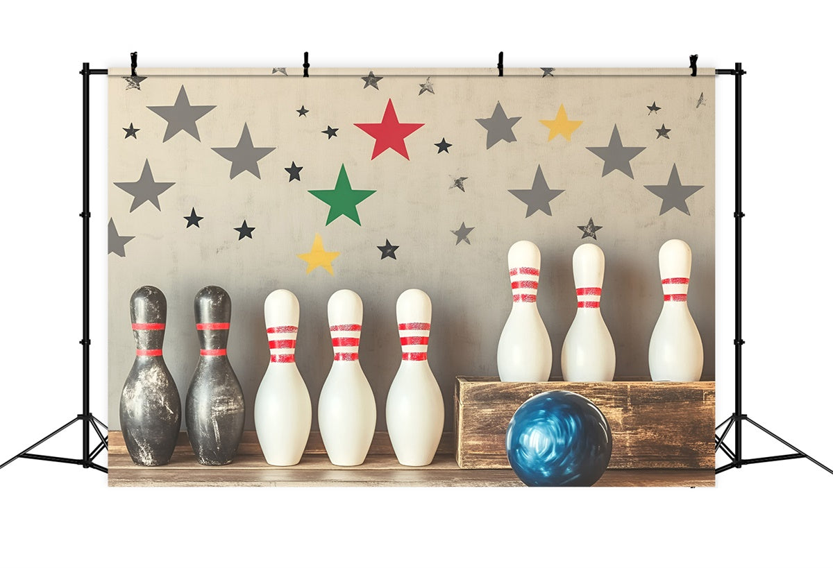 Toile de fond Sport Ambiance Rétro Bowling GQ6-253