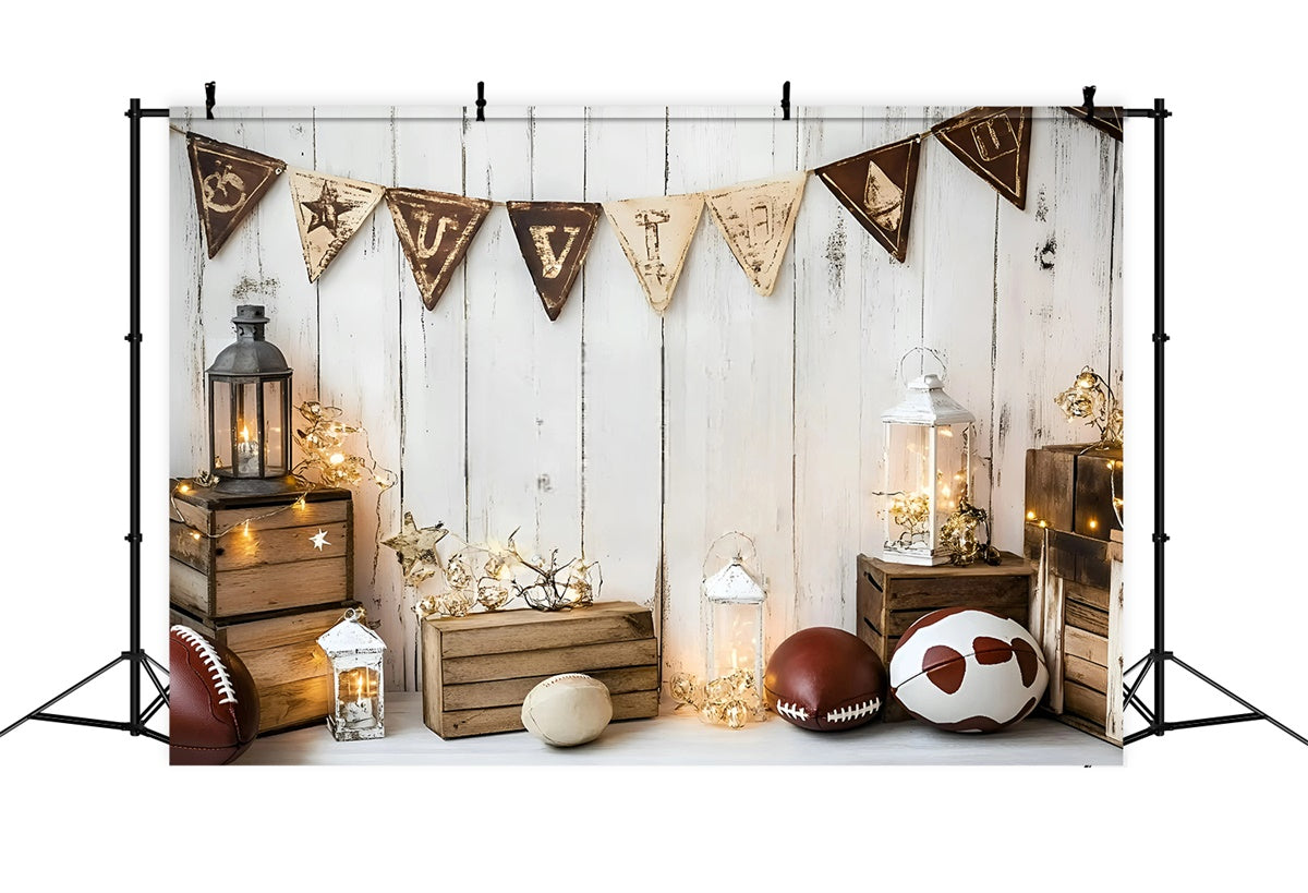 Toile de fond Football Ambiance Rustique GQ6-255