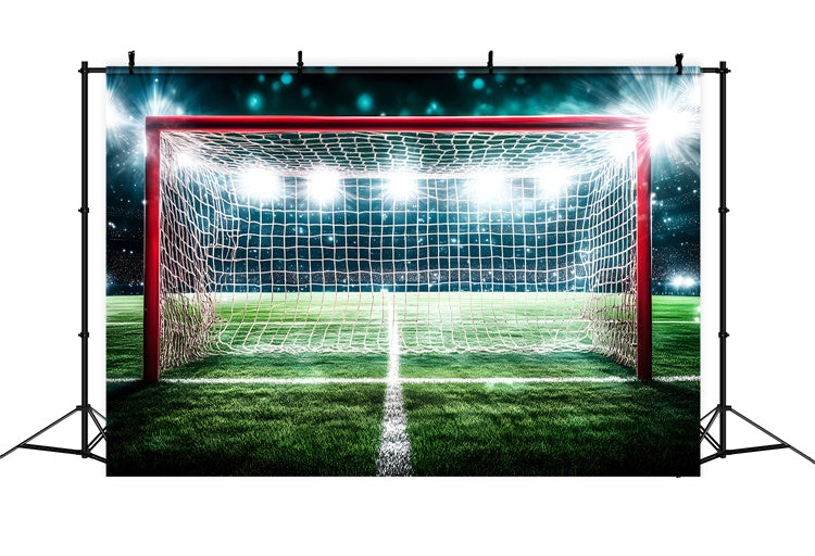 Toile de fond Football Terrain Éclairé Arène de Soccer GQ6-257