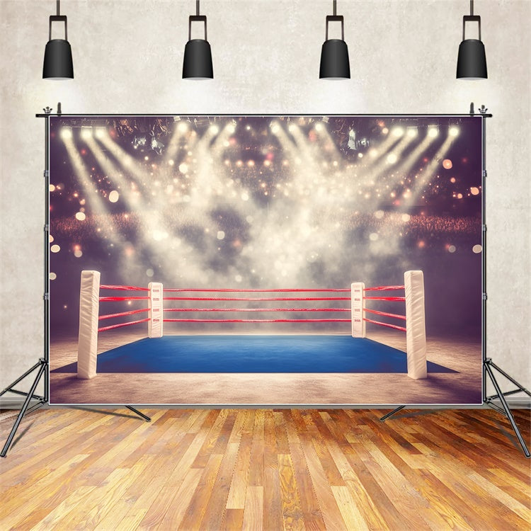 Toile de fond Boxe Arène Sous Projecteurs GQ6-259