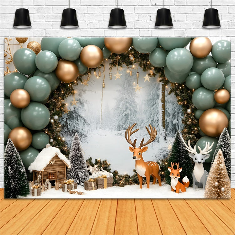 Toile de fond Photo Gâteau Smash Chalet Merveille d’Hiver GQ6-334