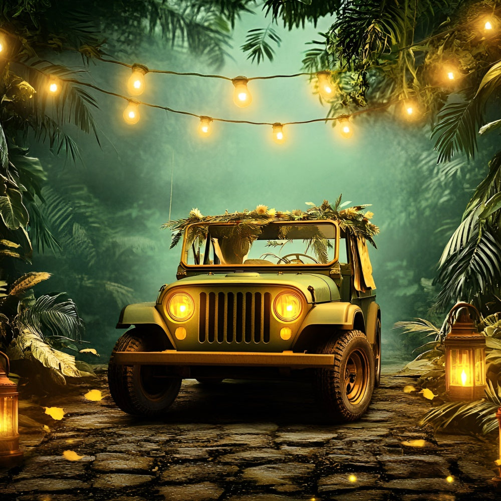 Toile de fond Photo Gâteau Smash Safari en Jungle GQ6-335