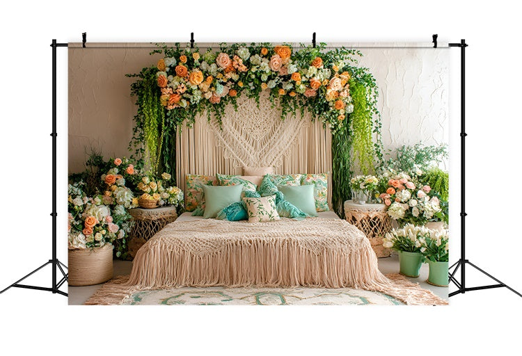 Toile de fond Été Bohème Rêve Floral Intérieur GQ6-38