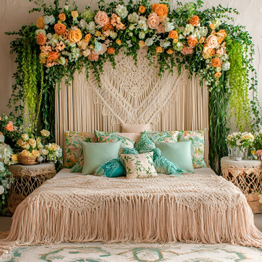 Toile de fond Été Bohème Rêve Floral Intérieur GQ6-38