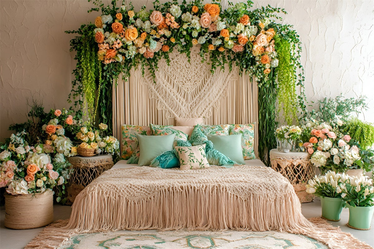 Toile de fond Été Bohème Rêve Floral Intérieur GQ6-38