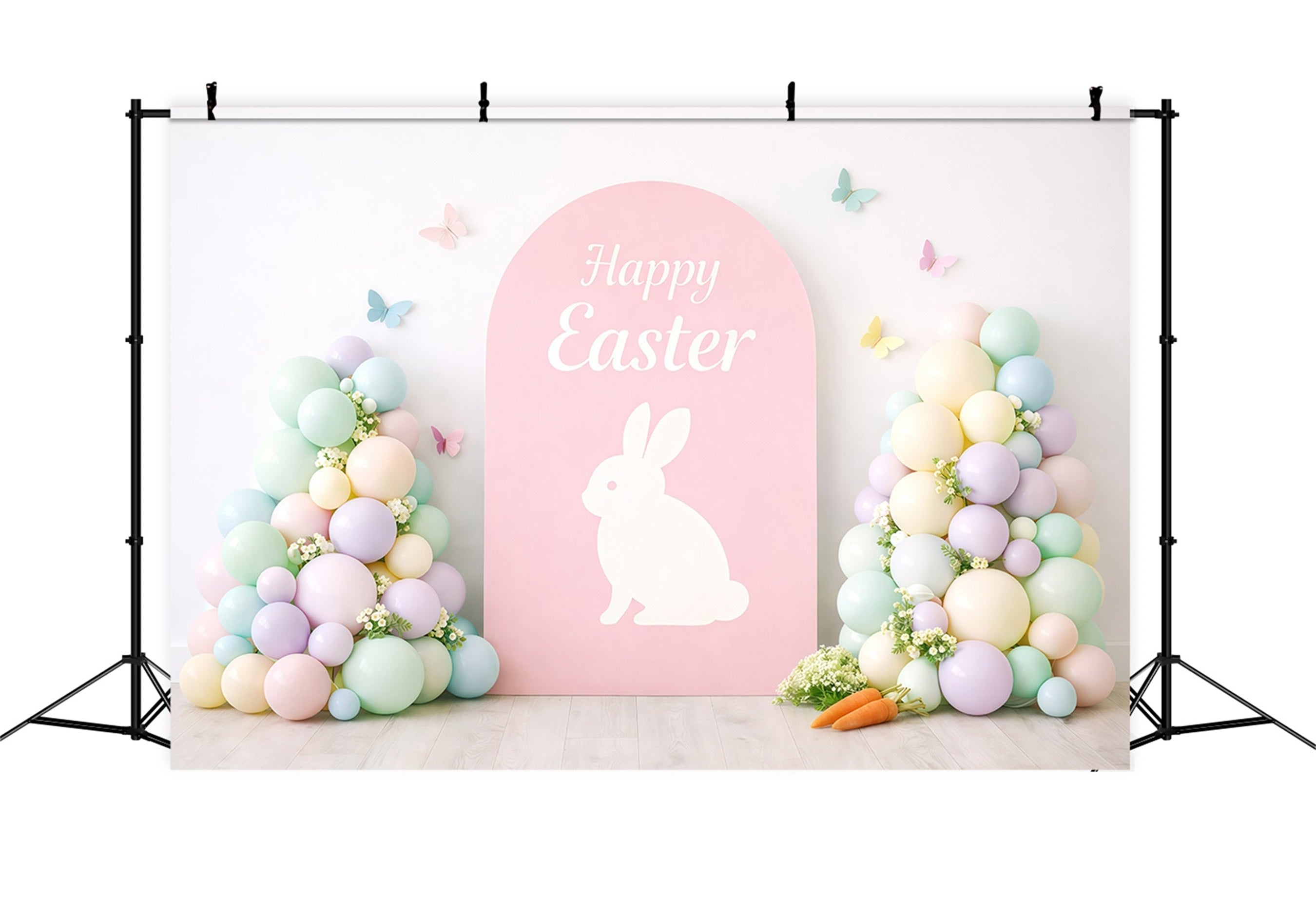Fond Photo Pâques Arche Lapin Macaron Pastel GQ61-30