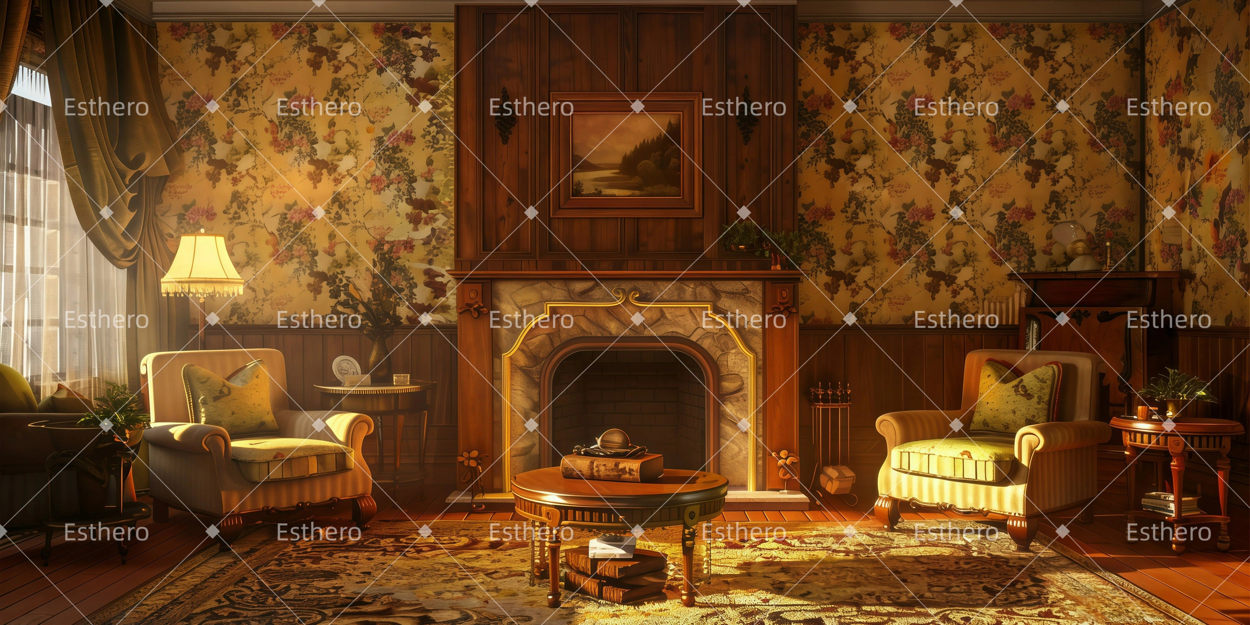 Fond de Scène Maison Lumineuse GQ61-T10