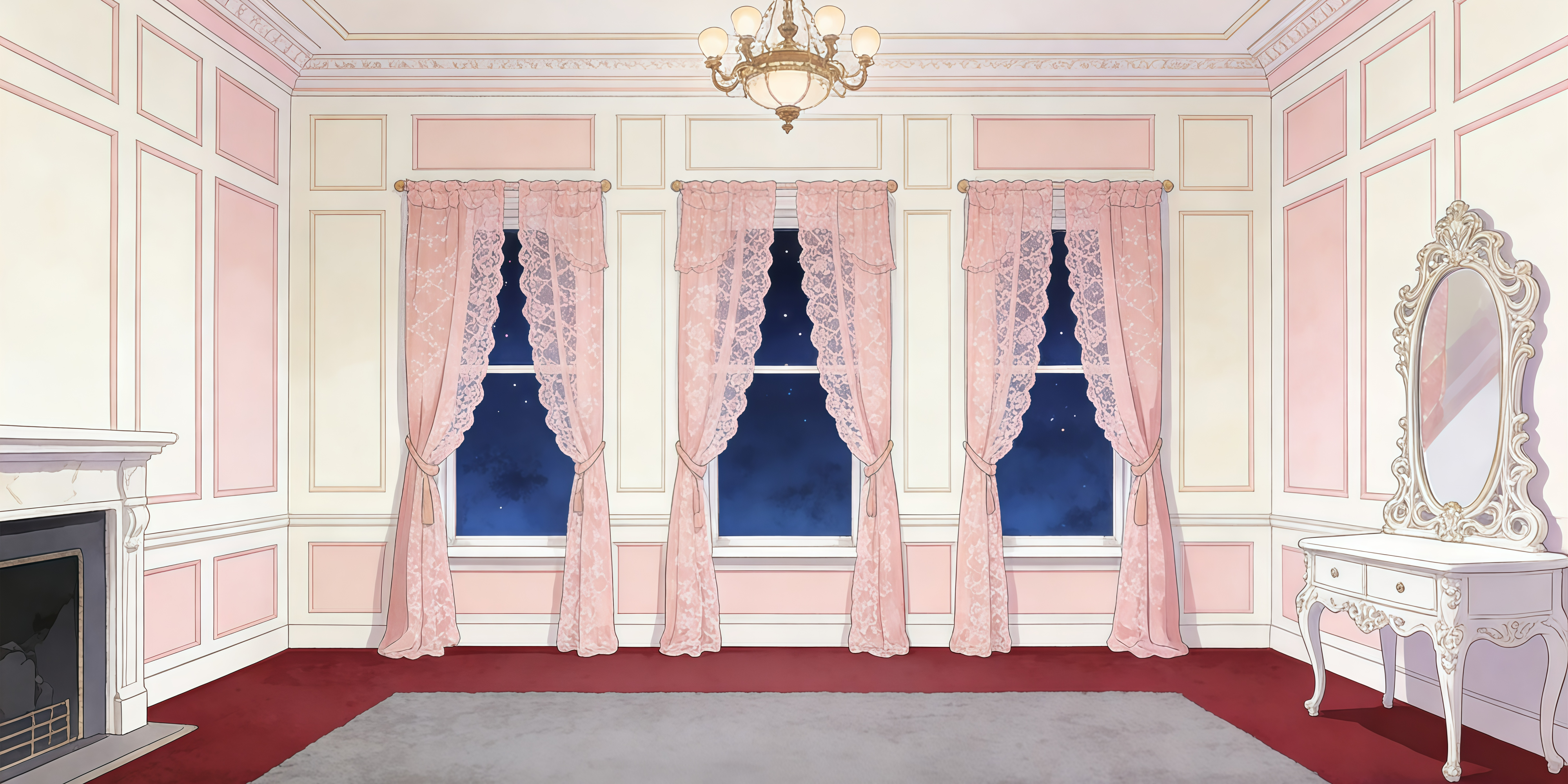 Fond de Scene Theatre Chambre De Luxe GQ61-T26