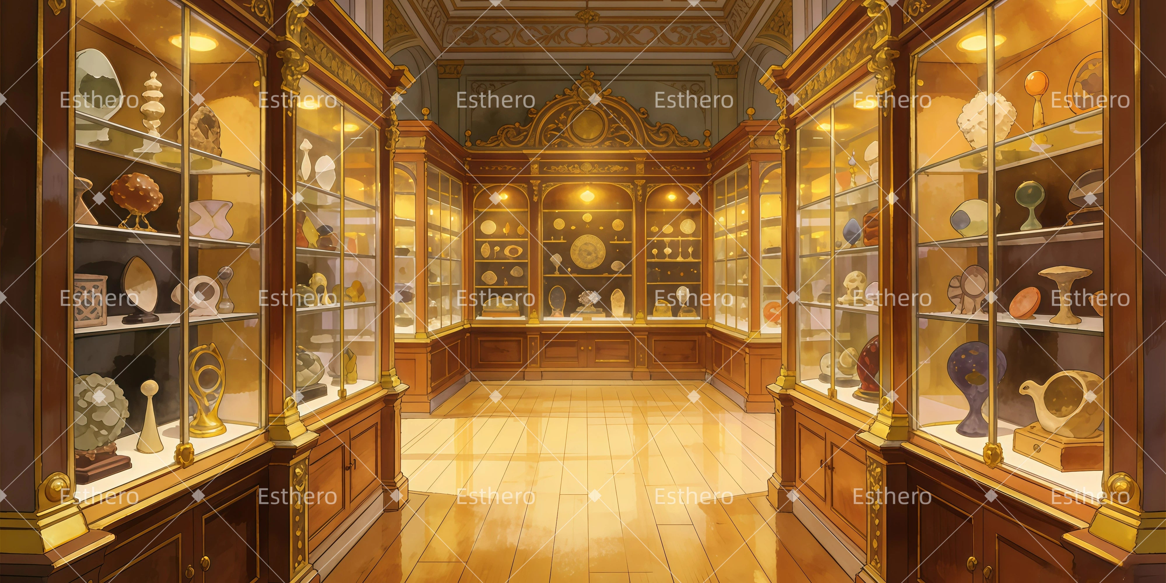 Fond de Scène Musée Des Curiosités GQ62-T33