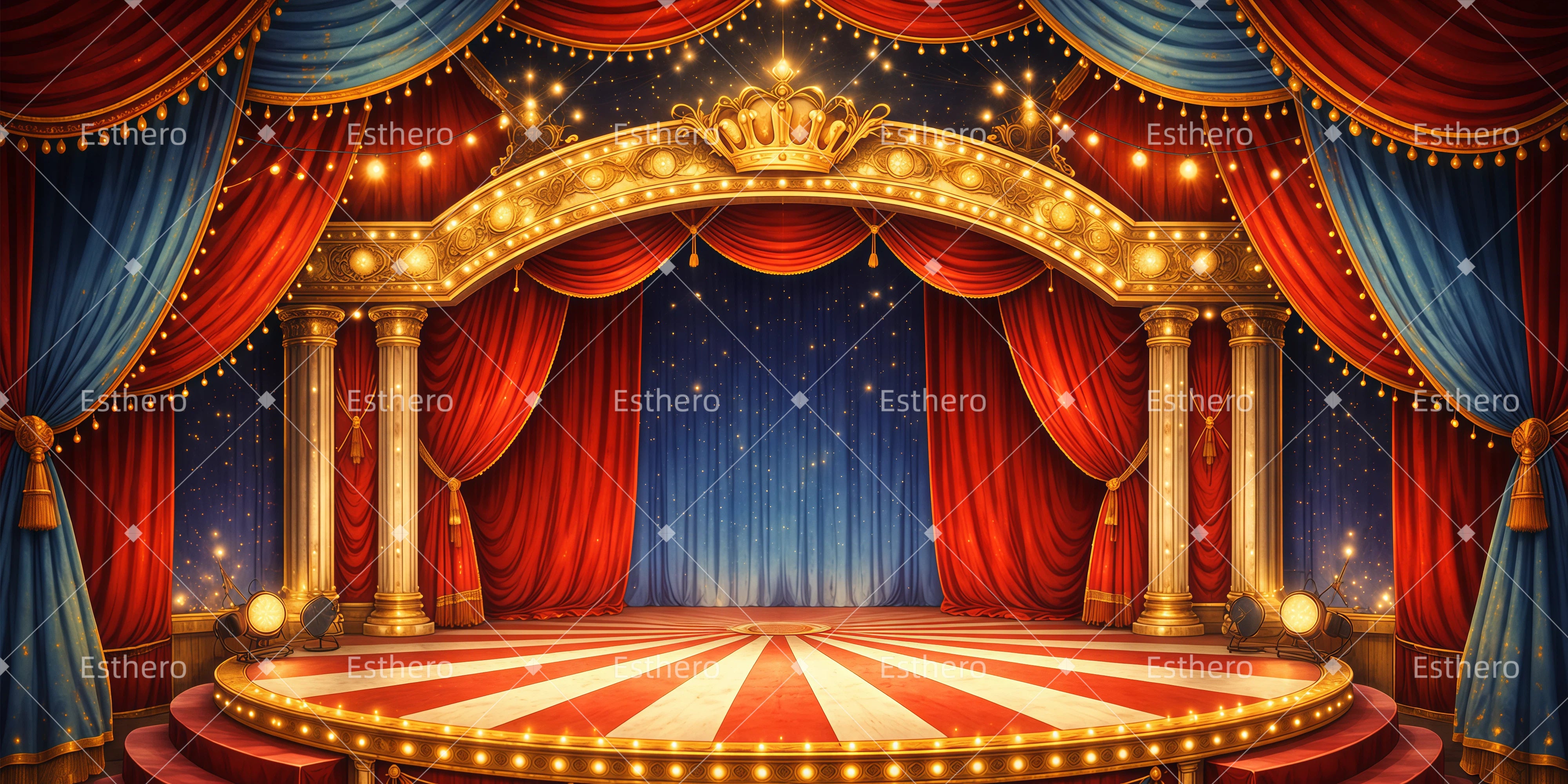 Fond de Scene Theatre Salle De Concert GQ62-T36