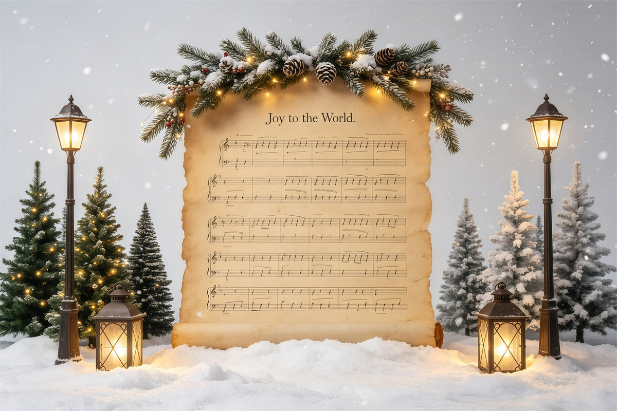 Fond Sonore De Chants De Noël Musique De Joie Pour Le Monde Décor De Noël GQ68-82